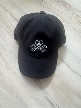 adidas Black golf  Baseball Cap with Subtle Logo Strap